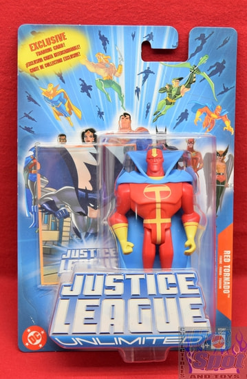 Justice League Unlimited Exclusive Trading Card Red Tornado Figure