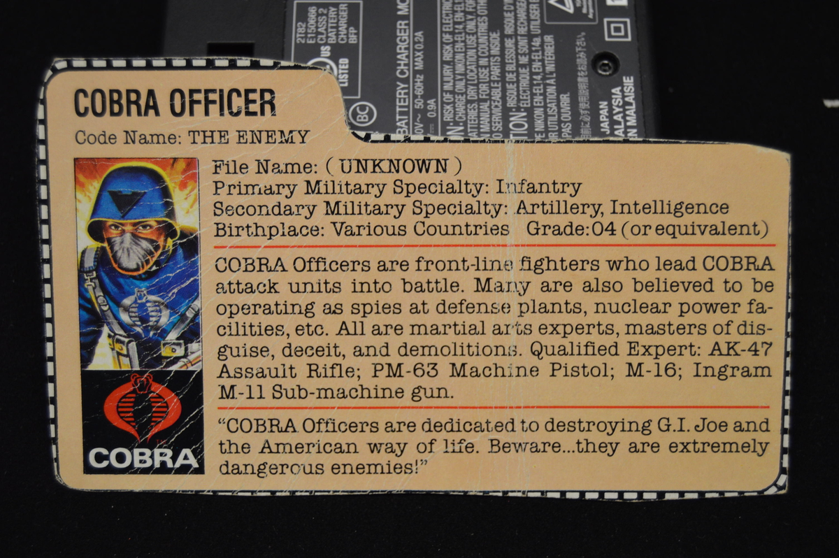 cobra commander file card