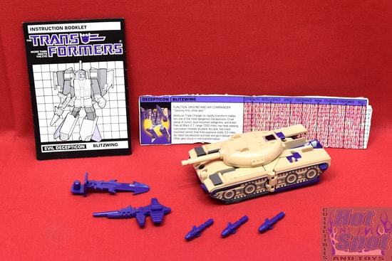 1985 G1 Blitzwing Tripletron (Triple Changer) Figure - Complete