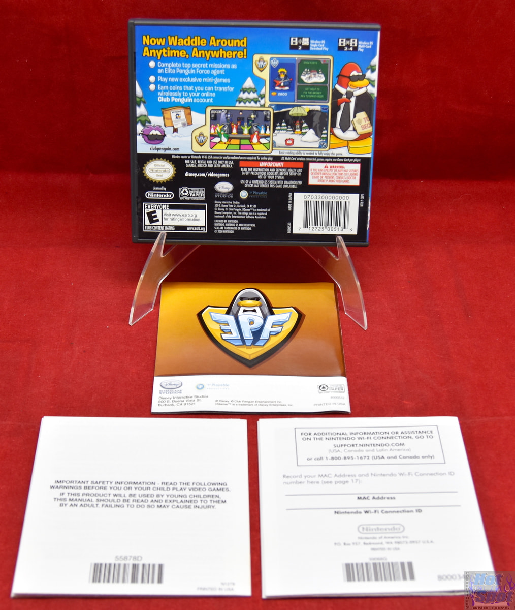 Hot Spot Collectibles and Toys - Club Penguin Elite Penguin Force Case,  Instruction Booklet & Manual